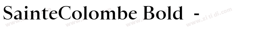 SainteColombe Bold◆字体转换